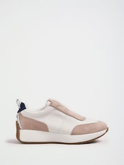 Love & Roses White Elasticated Slip on Jogger Trainers - Image 4 of 6