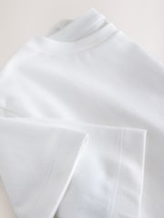 White Heavyweight Short Sleeve Crew Neck T-Shirt - Image 6 of 7
