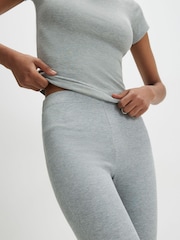 River Island Grey High Waisted Rib Flare Leggings - Image 3 of 4