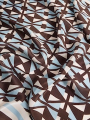 River Island Blue Geo Print Square Scarf - Image 3 of 3