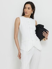 River Island Stripe Longline Waistcoat - Изображение 3 4