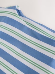 Blue Stripe N. Premium Supima Boat Neck Short Sleeve T-Shirt - Image 6 of 8