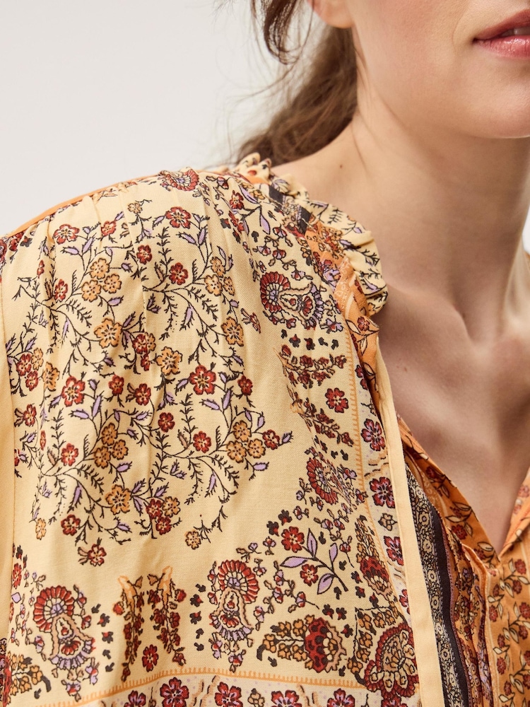 Monsoon Ines Floral Print Blouse - Imaginea 2 din 5