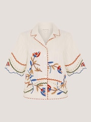 Monsoon White Polly Floral Embroidered Shirt - Image 5 of 5