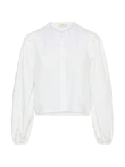 Kaffe White KAorla Puff Sleeve Lace Collar Shirt - Image 5 of 6