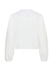 Kaffe White KAorla Puff Sleeve Lace Collar Shirt - Image 6 of 6