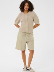 Kaffe Natural KAnaya Striped Shorts - Image 2 of 6