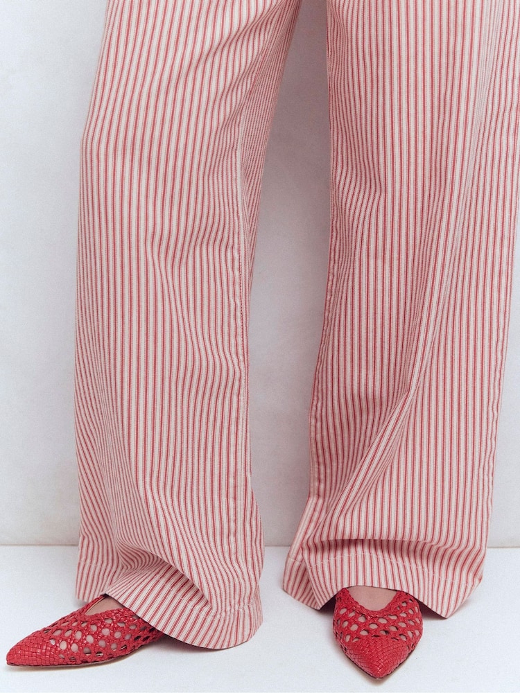 Boden Red High Cut Flat Point Shoes - Image 1 of 5