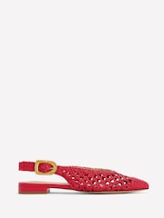 Boden Red High Cut Flat Point Shoes - Image 2 of 5