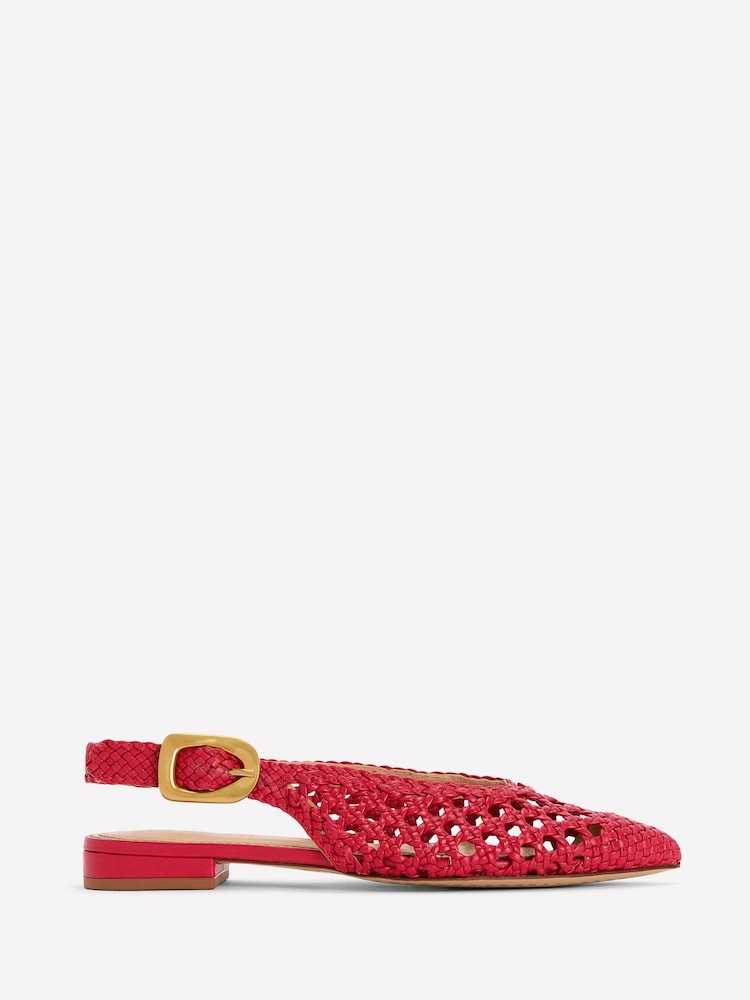 Boden Red High Cut Flat Point Shoes - Image 2 of 5