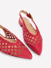 Boden Red High Cut Flat Point Shoes - Image 3 of 5