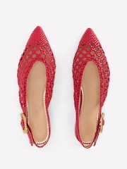 Boden Red High Cut Flat Point Shoes - Image 4 of 5