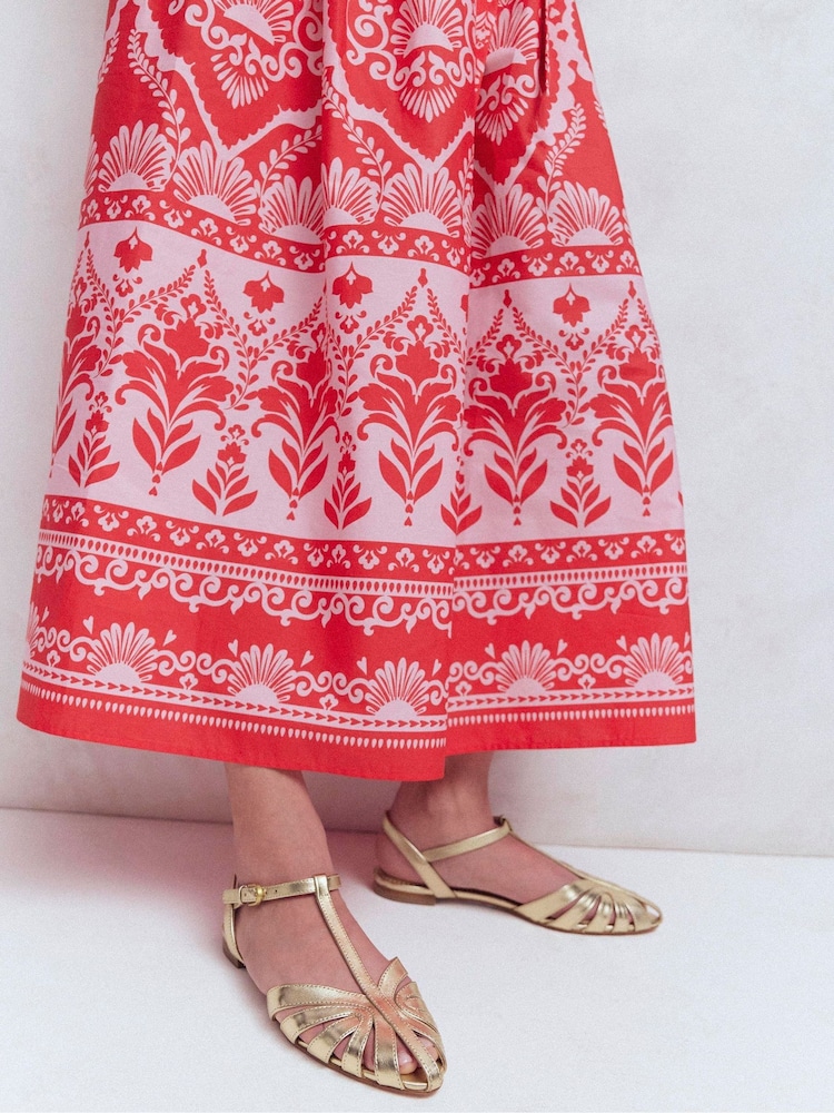 זהב - Boden סנדלים שטוחים עם רכיסת כלוב - תמונה 1 מתוך 5