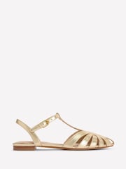 זהב - Boden סנדלים שטוחים עם רכיסת כלוב - תמונה 2 מתוך 5