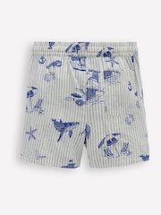 Boden Blue Cotton Linen Blend Shorts - Image 2 of 3