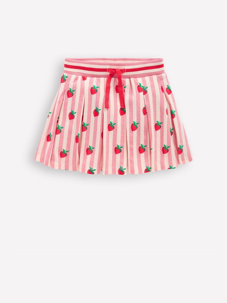 Boden Pink Pleated Jersey Skort - Image 1 of 4