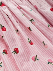 Boden Red Bubble Hem Rib Dress - Image 4 of 4