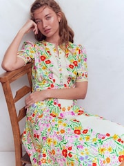 Boden Kate パフスリーブ ベルト付き ワンピース - 画像 6 / 8