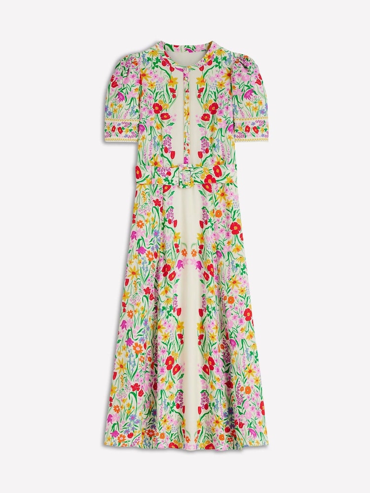 Boden Kate パフスリーブ ベルト付き ワンピース - 画像 8 / 8