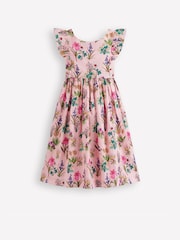 Boden Pink Bow Back Midi Dress - Image 2 of 4