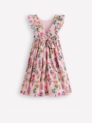 Boden Pink Bow Back Midi Dress - Image 3 of 4