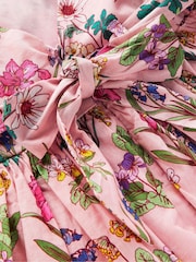 Boden Pink Bow Back Midi Dress - Image 4 of 4