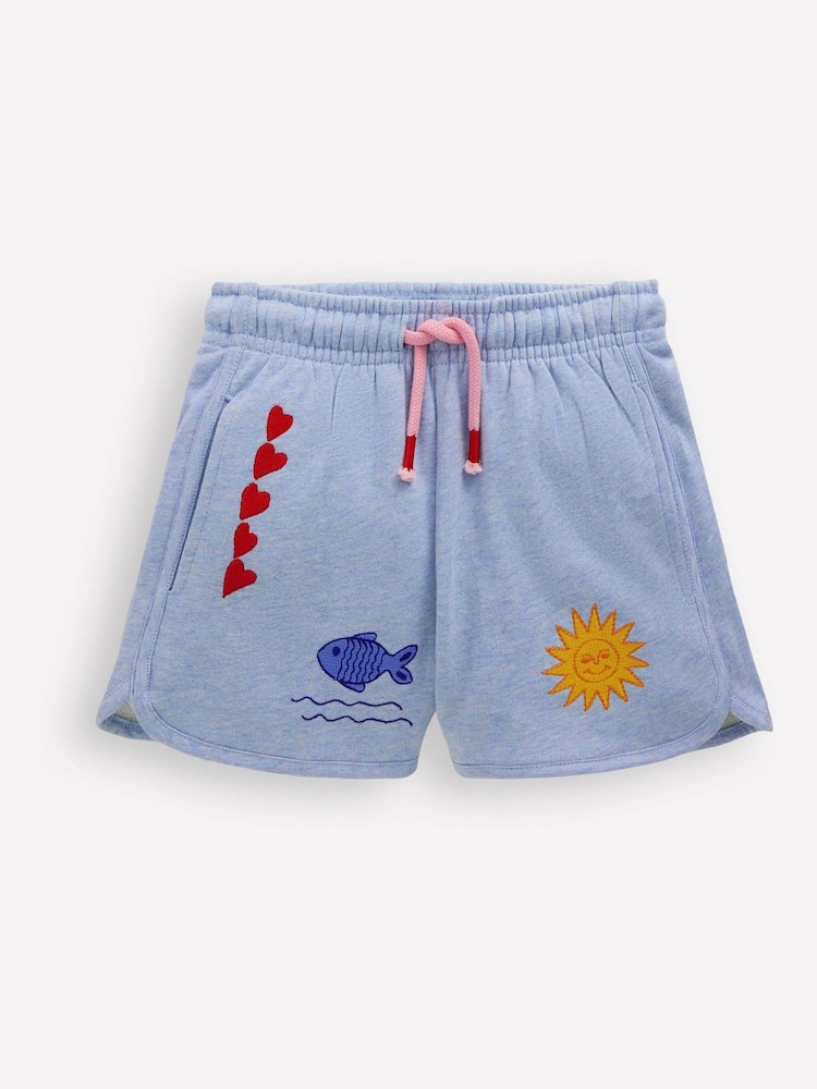 Boden Blue Jersey Boxing Shorts - Image 2 of 4