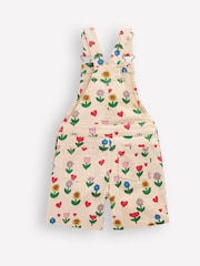Boden Cream Short Dungarees - Image 1 of 3