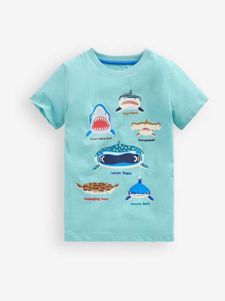 Boden Blue Glow In The Dark T-Shirt - Image 1 of 3 Boden Blue Glow In The Dark T-Shirt - Image 1 of 3