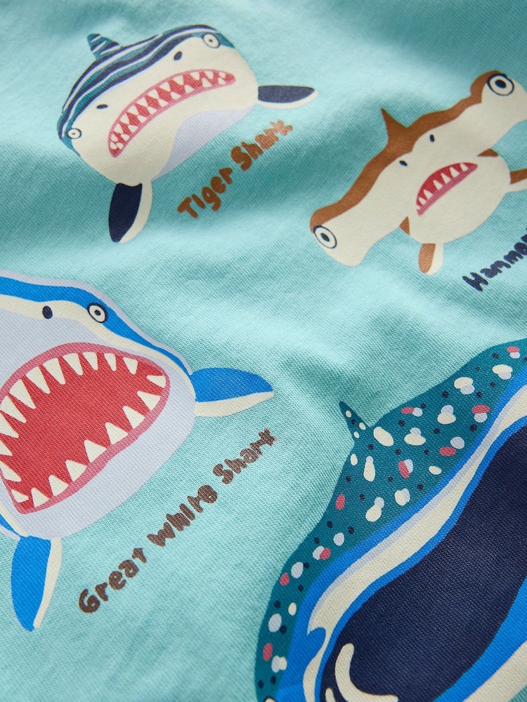 Boden Blue Glow In The Dark T-Shirt - Image 3 of 3 Boden Blue Glow In The Dark T-Shirt - Image 3 of 3