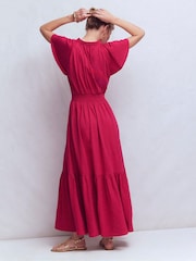 Boden Tala Tiered Jersey Maxi Dress - Imaginea 3 din 5