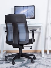 Alphason Grey Laguna Office Chair - Image 2 of 6