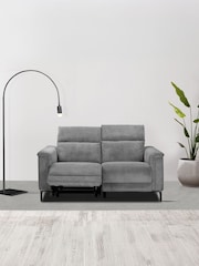 Dorel Home Grey Lund Corduroy 2 Seater Recliner Sofa - Image 1 of 6