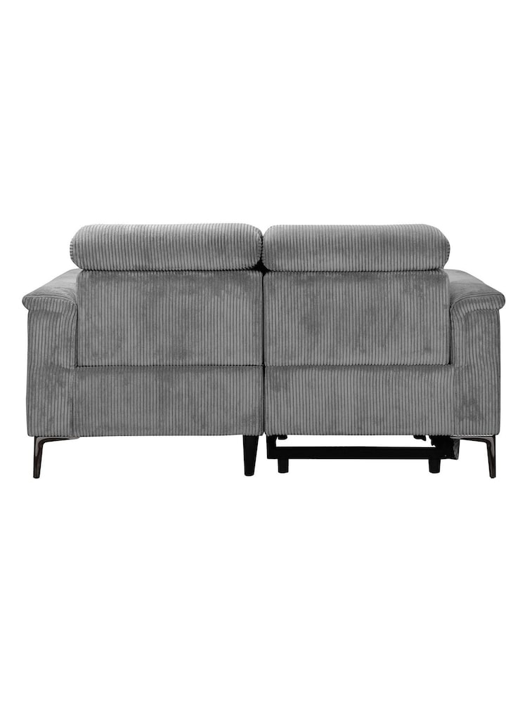 Dorel Home Grey Lund Corduroy 2 Seater Recliner Sofa - Image 6 of 6
