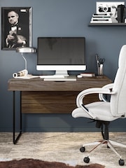 Alphason Walnut Brown Dorset Desk Colombian - Image 1 of 6