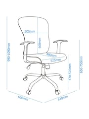 Alphason Black Tampa Office Chair - Image 4 of 6