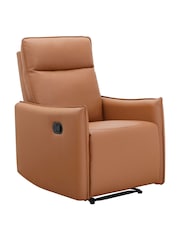 Dorel Home Cognac Brown Lugo Faux Leather Recliner Armchair - Image 3 of 6