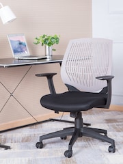 Alphason Black Grey Malibu Office Chair - Image 1 of 6