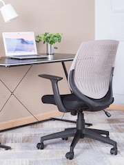 Alphason Black Grey Malibu Office Chair - Image 2 of 6