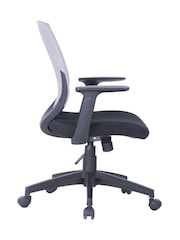Alphason Black Grey Malibu Office Chair - Image 3 of 6