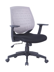 Alphason Black Grey Malibu Office Chair - Image 4 of 6
