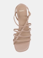 Nude - Novo Leanne sandaler med blokhæl og stropper - Billede 5 af 6