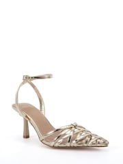 Gold - Novo Hilda Strappy Two Part Point Courts - Bild 3 von 6
