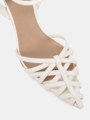 Weiß - Novo Hilda Strappy Two Part Point Courts - Bild 4 von 6