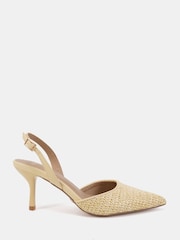 Novo Yellow Harri Raffia Two Part Mid Point Courts - Image 4 of 7