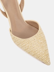 Novo Yellow Harri Raffia Two Part Mid Point Courts - Image 7 of 7