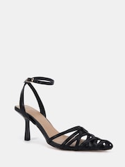 Schwarz - Novo Hilda Strappy Two Part Point Courts - Bild 2 von 6