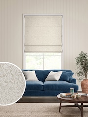 William Morris At Home Foliage Woven Hessian Made to Measure Roman Blind - Image 1 of 6