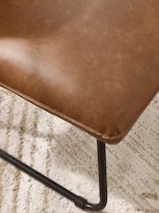 Julian Bowen Brown Saxon Lounge Chair - Image 3 of 8