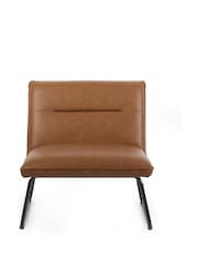 Julian Bowen Brown Saxon Lounge Chair - Image 7 of 8